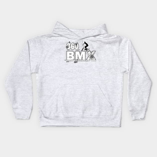 bmx extreme freestyle Kids Hoodie by Shirtrunner1